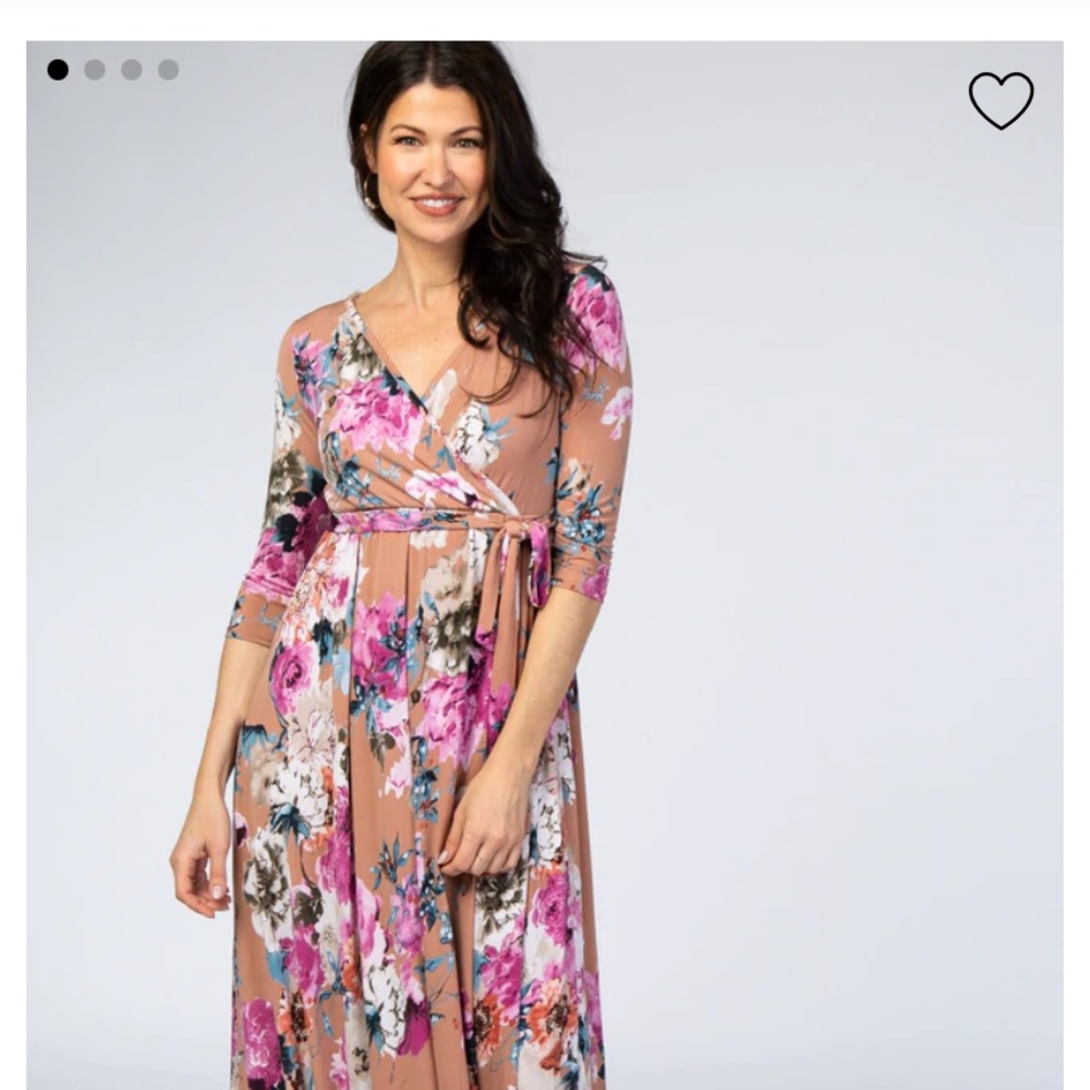 Pinkblush Petite Floral Maxi in ‘Rust’